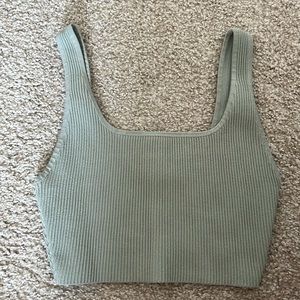 Aritzia | Babaton Sculpt Knit Squareneck cropped top